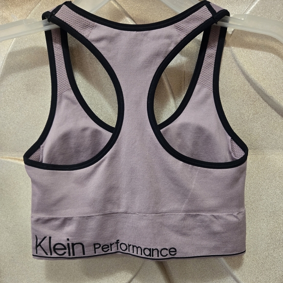 Women's Calvin Klein Racer Back Sports Bra Size Medium Color Purple NWOT - Picture 2 of 2